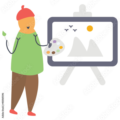 Artist Avatar Vector 