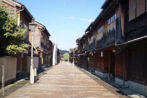 Higashi Chaya District in Higashiyama  Kanazawa  Japan -                                                      