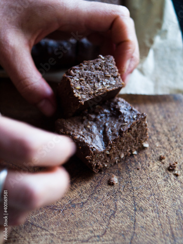 Home made gluten free brownie