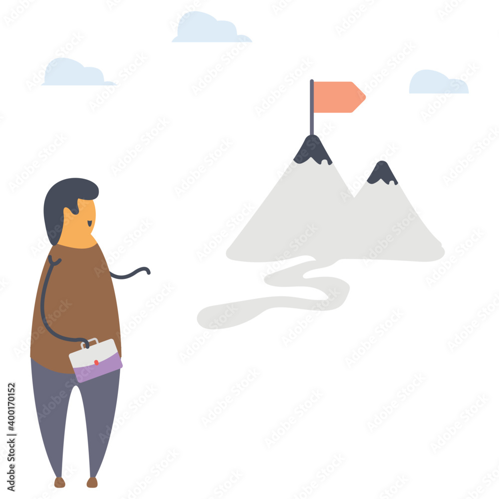 Fototapeta premium Business Achievement Vector