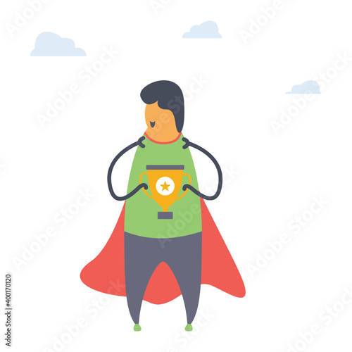 Superman Flat Vector 