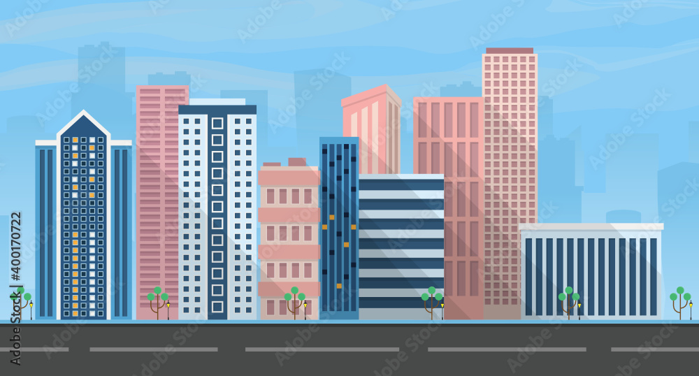 City Skyscraper Illustration