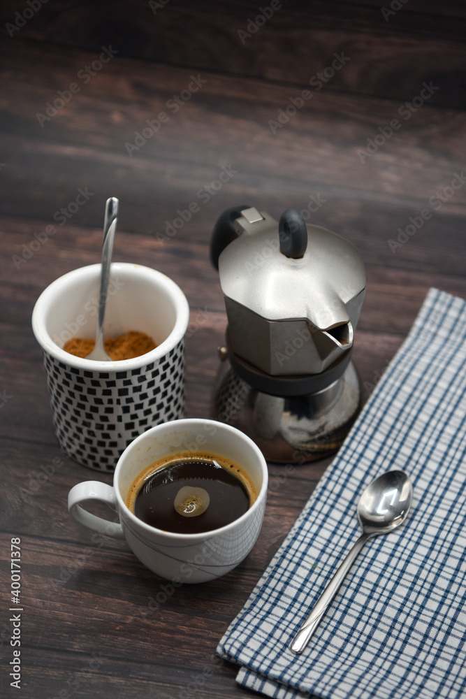 caffè moka risveglio svegliarsi tazza tazzina colazione Stock Photo | Adobe  Stock