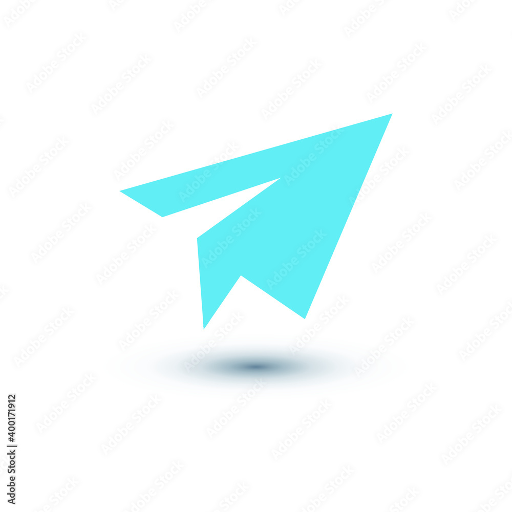 Paper plane vector icon. Eps10 vector illustration. Paper plane vector icon. Eps10 vector illustration.