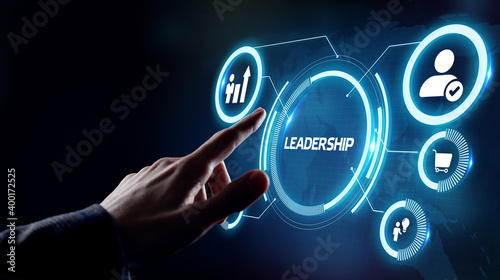 Business, Technology, Internet and network concept. Leadership business management.