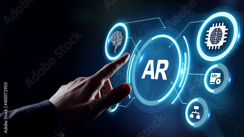 Ar, augmented reality icon. Business, Technology, Internet and network concept.