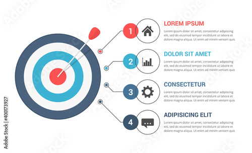 Infographic Tempate with Target