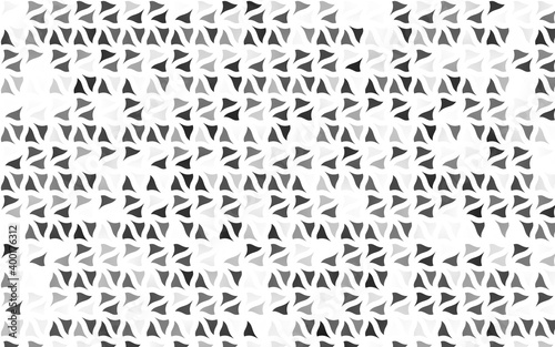 Light Silver  Gray vector cover in polygonal style.