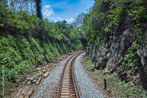 railway in the mountains