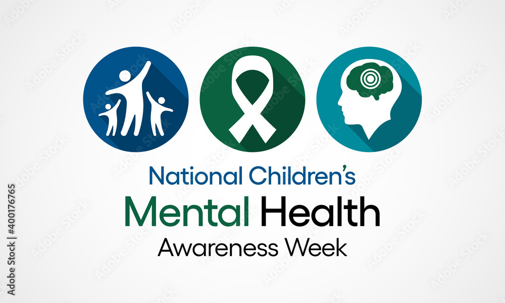 Vector Illustration on the theme of National Children's Mental Health awareness week observed each year during First week of February. Vector Illustration on the theme of National Children's Mental Health awareness week observed each year during First week of February.