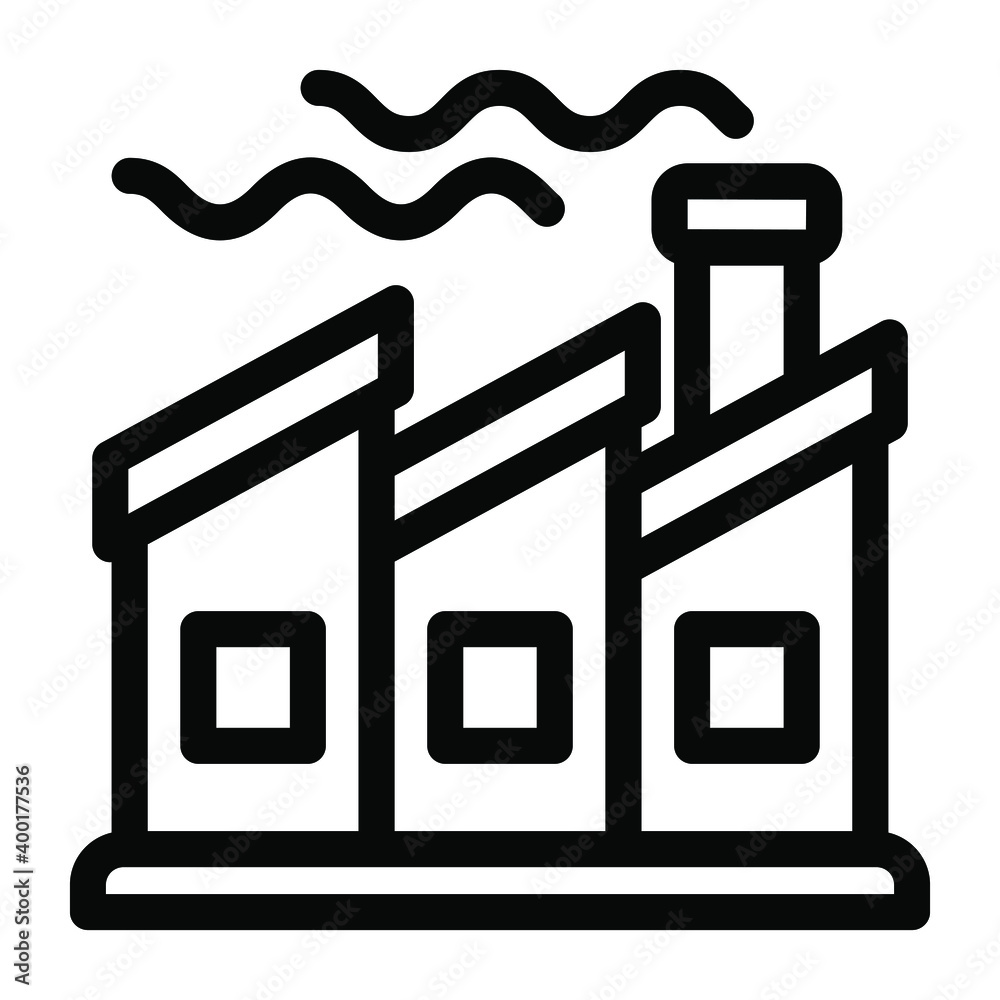 Icon of factory chimney in editable design
Icon of factory chimney in editable design