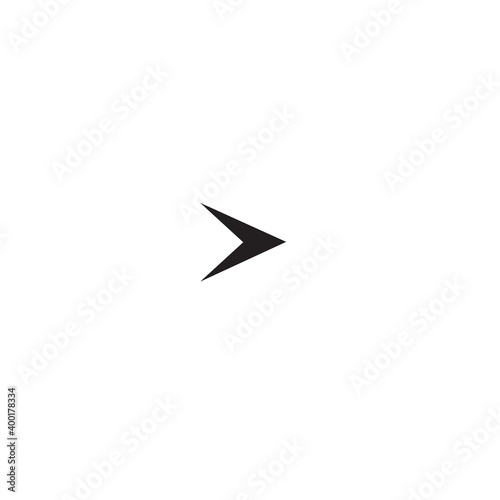 Arrow icon isolated on background. Trendy vector symbol. Arrow icon in flat style. Creative arrow template for web site, app, graphic design, ui and logo. Arrow vector symbol