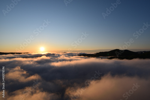 Sea of clouds in early morning