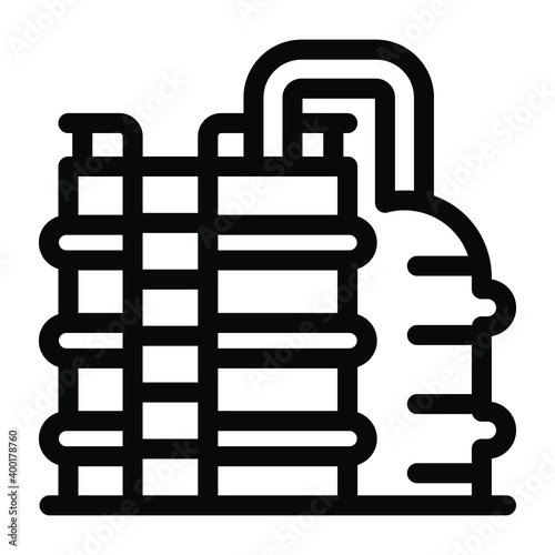 
Petroleum industry glyph editable icon 
