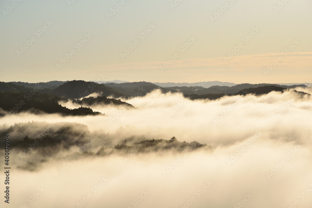 Sea of clouds in early morning