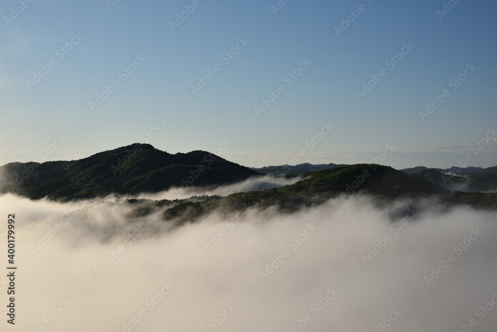 Fototapeta premium Sea of clouds in early morning
