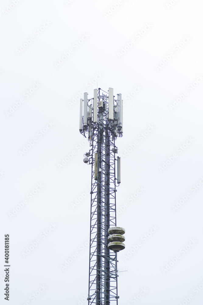 commiunications mast with antennas commiunications mast with antennas
