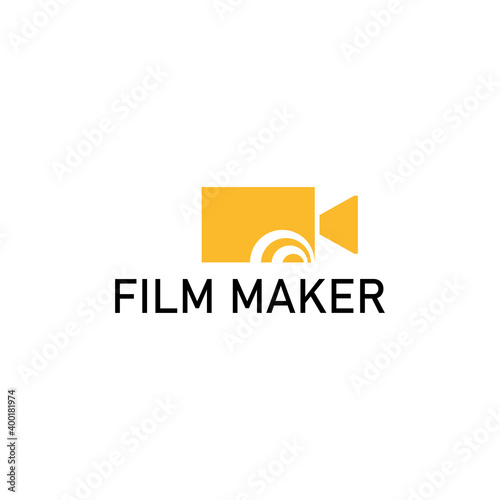 Filmmaker logo design template. Simple cinema logo design vektor eps 10