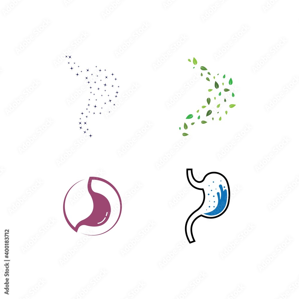 Fototapeta premium stomach care icon designs concept