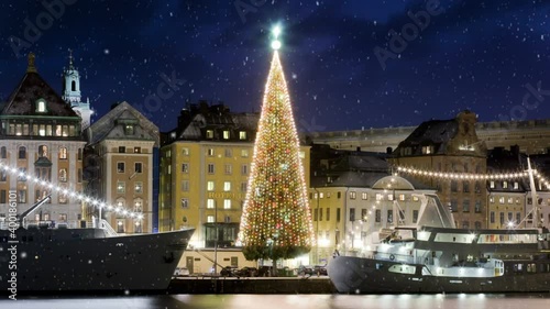 Stockholm, Sweden, old town in winter