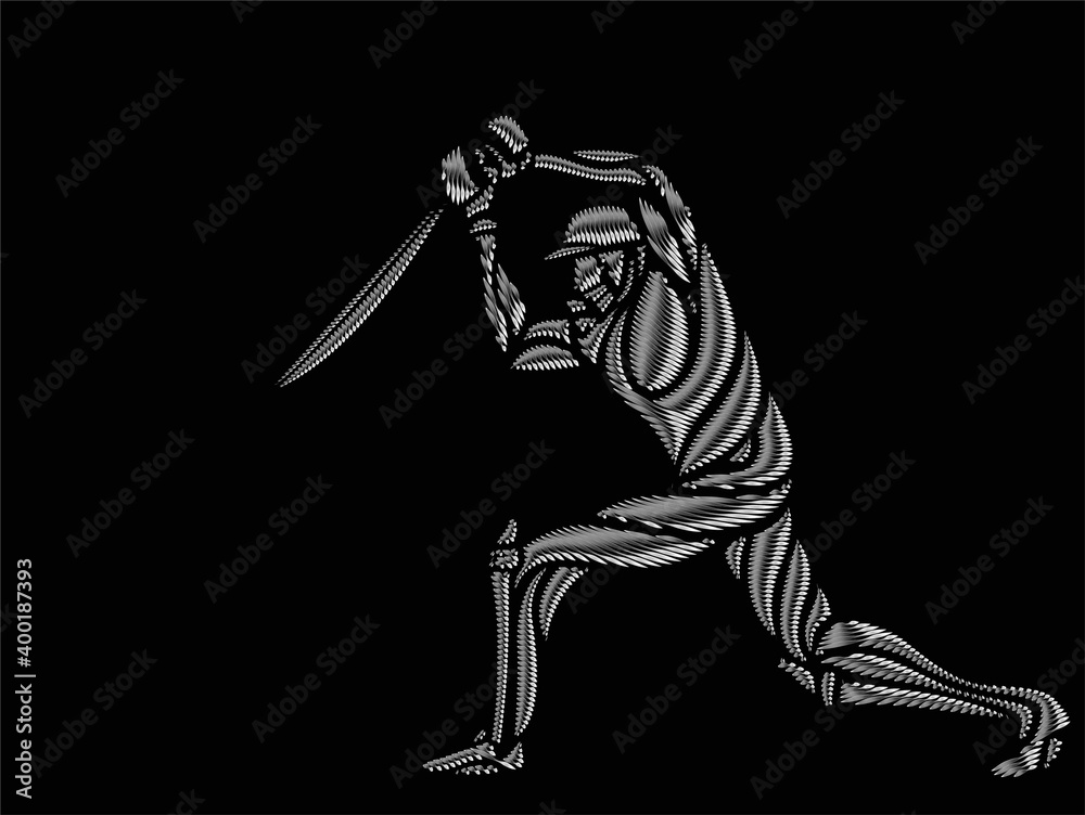Fototapeta premium Cricket banner batsman championship particle background. Use for cover, poster, template, brochure, decorated, flyer, banner.