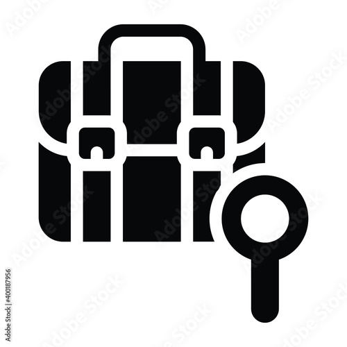  Job portal glyph icon showing concept of employment  