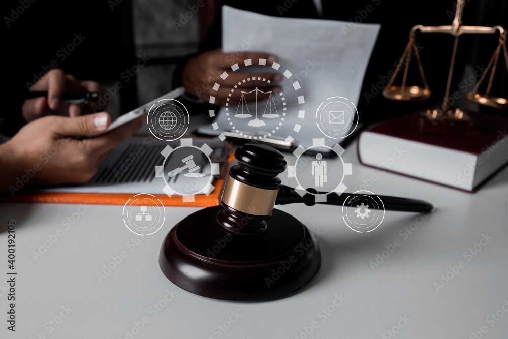 Concepts of Law and Legal services. Lawyer business working with law icons. Concepts of Law and Legal services. Lawyer business working with law icons.