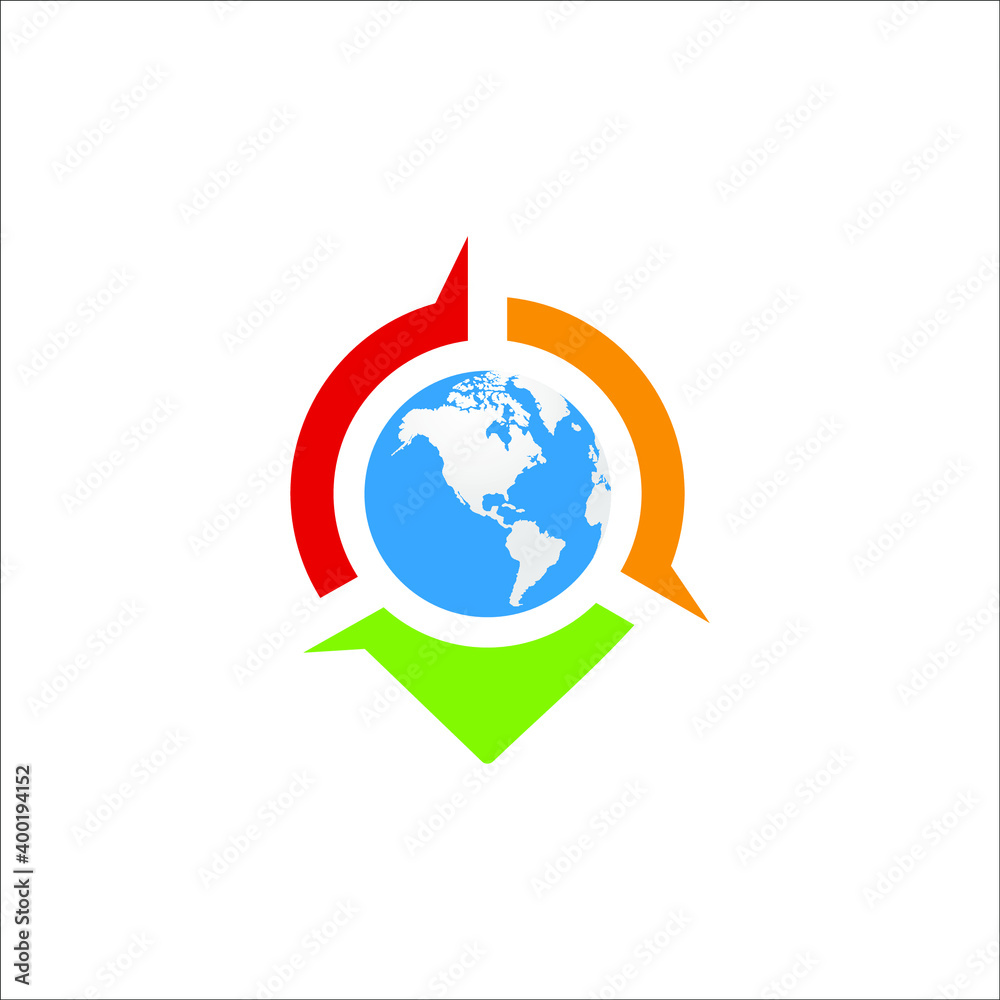 Map Pin Location Logo 