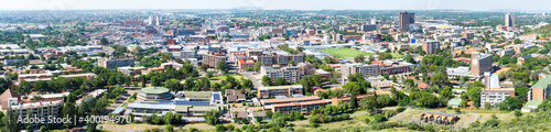 A panorama of the city of Bloemfontein, photographed from Naval Hill.