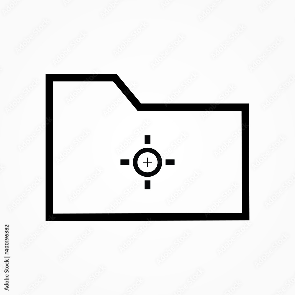 target folder vector illustration target folder vector illustration