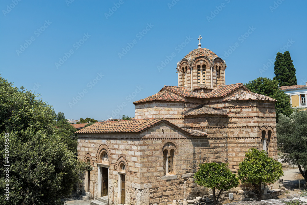 Church of the Holy Apostles ,a Byzantine church located within the Ancient Agora archaeological site in Athens