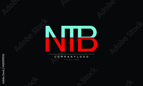 ntb Abstract initial monogram letter alphabet logo design photo