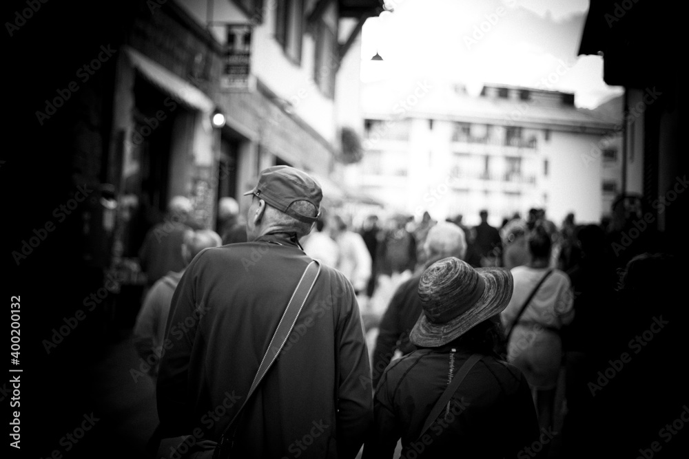people on the street people on the street