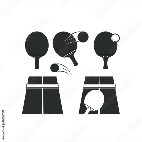 ping pong ball. vector art