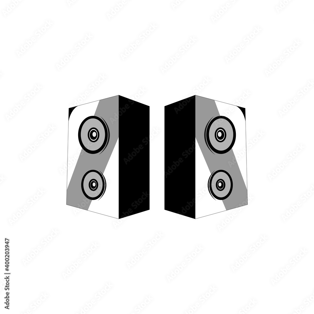 Speaker Multimedia concept design illustration Speaker Multimedia concept design illustration