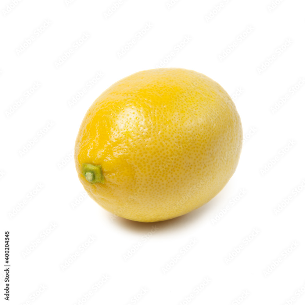 Fresh ripe lemons isolated on white background Fresh ripe lemons isolated on white background