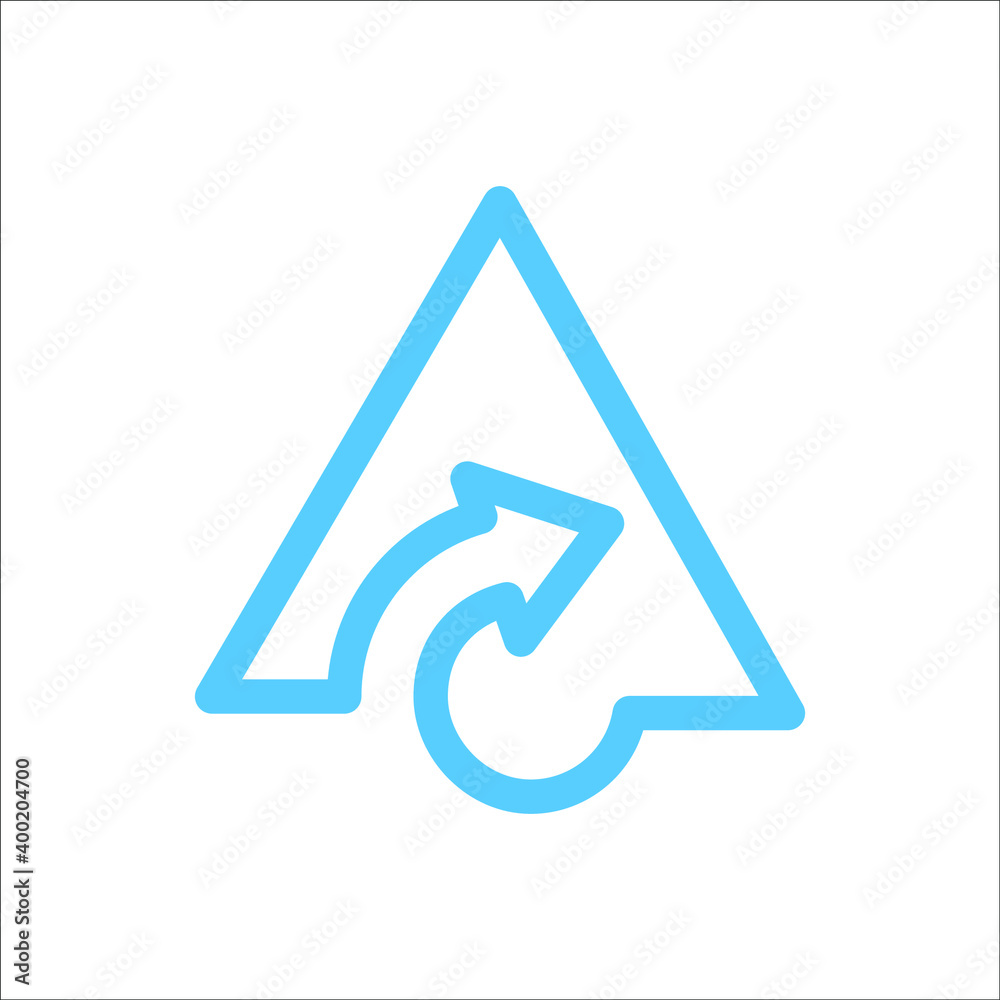 triangle with arrow logo triangle with arrow logo