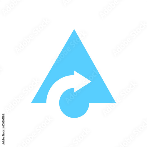 triangle with arrow logo Free Download triangle with arrow logo - GFXLoad