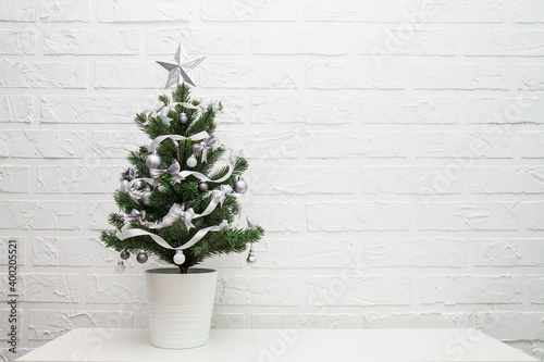 christmas tree on a white background © Olga Burmistrova