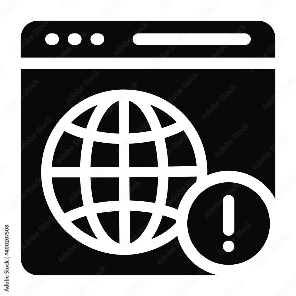 A solid editable vector of network error
A solid editable vector of network error