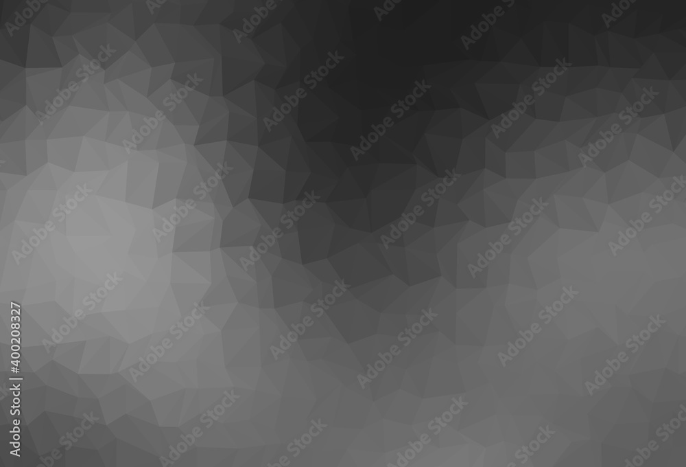 Obraz premium Dark Silver, Gray vector abstract polygonal cover.