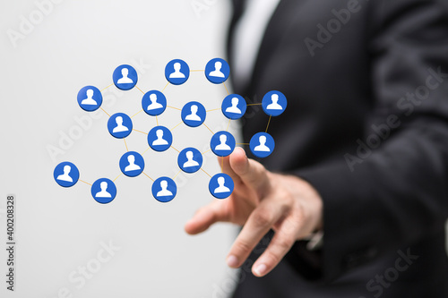 Wallpaper Mural internet net and data digital concept teamwork. Torontodigital.ca