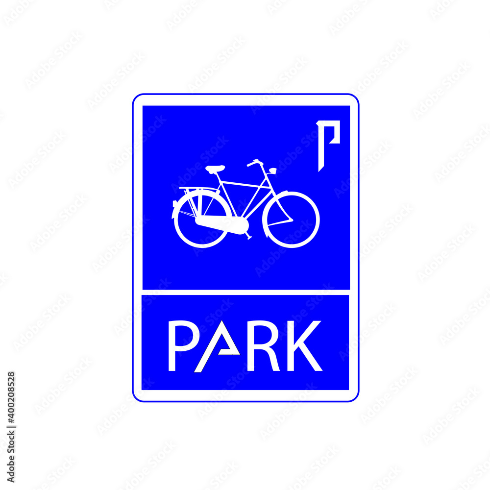 Fototapeta premium Bike Sign Icon Design Illustration