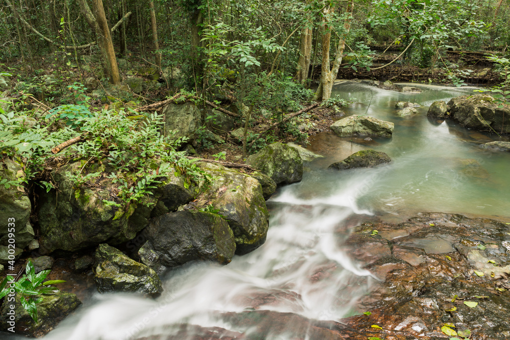 PHO HIN DAT Waterfall is in Namtok Sam Lan National Park ,Saraburi Thailand PHO HIN DAT Waterfall is in Namtok Sam Lan National Park ,Saraburi Thailand