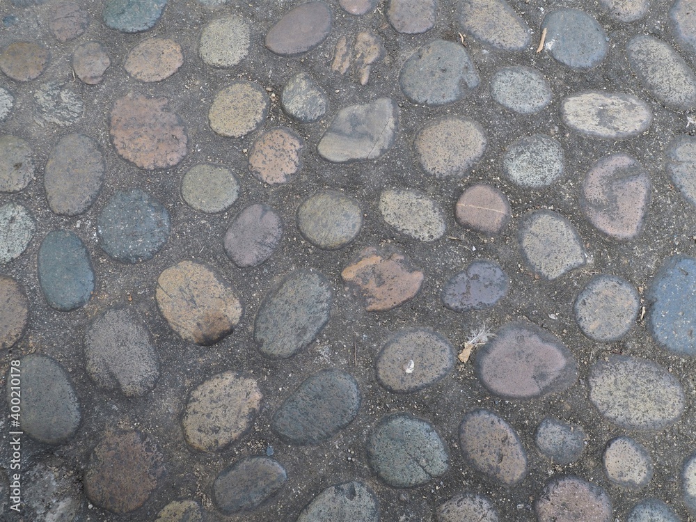 Stone floor background in the park Stone floor background in the park