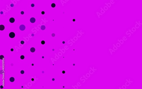 Light Pink  Blue vector background with bubbles.