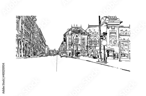 Fotografie Building view with landmark of Craiova is the 
city in Romania