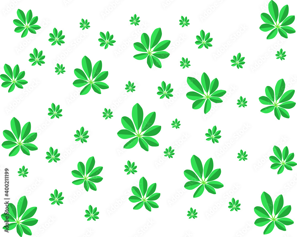 Green leaf pattern Green leaf pattern