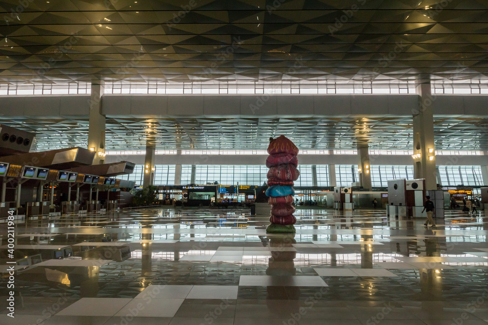 Jakarta, Indonesia November 2017 Jakarta (SoekarnoHatta) International Airport Terminal 3