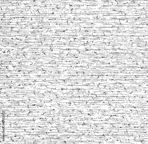 Grid spotted pattern. Abstract grunge halftone lined texture. Distressed uneven grunge background. Abstract vector illustration. Overlay to create interesting effect and depth. Isolated on white.
